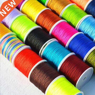 50Yards/Roll 0.8mm Nylon Cord Thread Chinese Knot Macrame Co