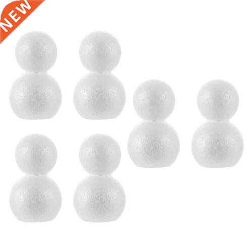 6PCS DIY Snowman Models Christmas Snowman Making Props