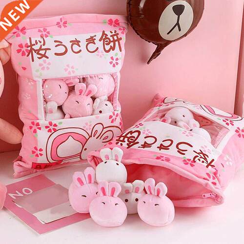 A Bag Of Mini Rabbit Plush Toys For Children Cartoon Pillow