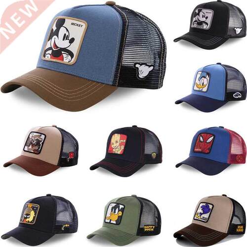 New Brand Minnie Mickey Snapback Cotton Baseball Cap Men Wo