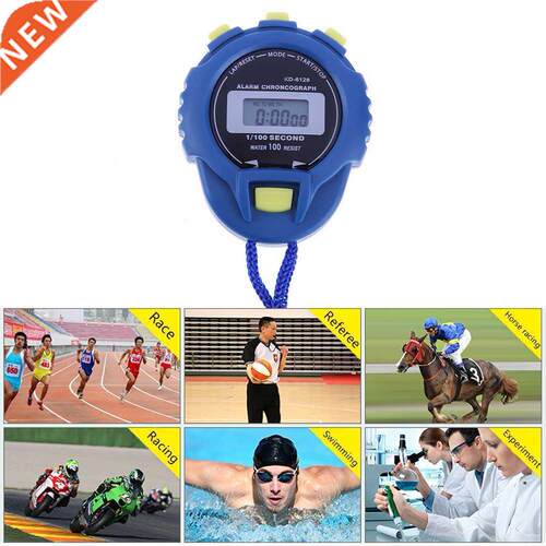Professional Digital Stopwatch Timer Waterproof LCD Timer Po