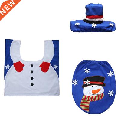 Christmas Decorations Toilet Set Christmas Snowman Sewing T