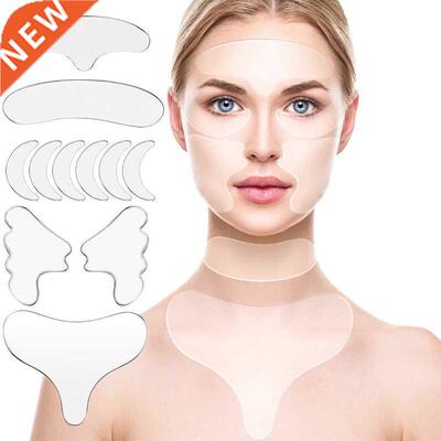 11pcs Reusable Silicone Wrinkle Removal Sticker Face