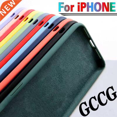 For iPhone 7 6 6S 8 Plus Case Luxury Original Liquid Silicon