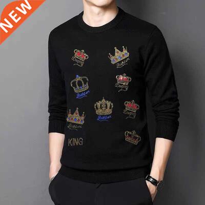 Spring Men's Sweater Oversized Comfortable Knitted Hip Hop P