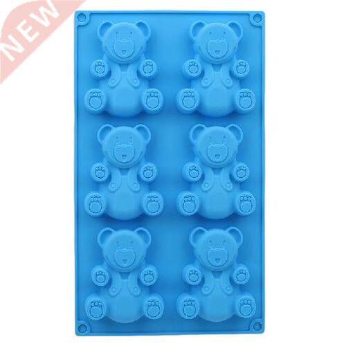 6 even bear cartoon baking molds homemade cake chocolate
