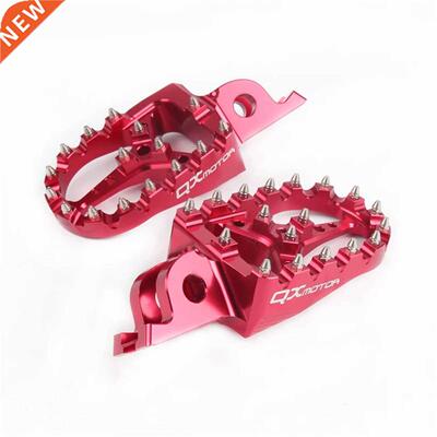 Red CNC Billet MX Foot Pegs Rests Pedals Footpegs For Honda