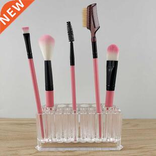 Support de brosse de maquillage en plastique Transparent Sim