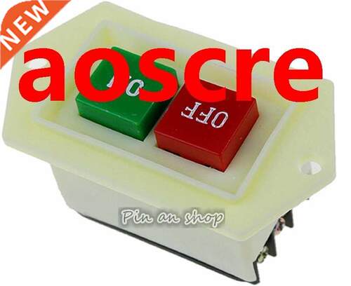 AC 80V/220V 2P Rectangle Plastic Shell Push Button Switch