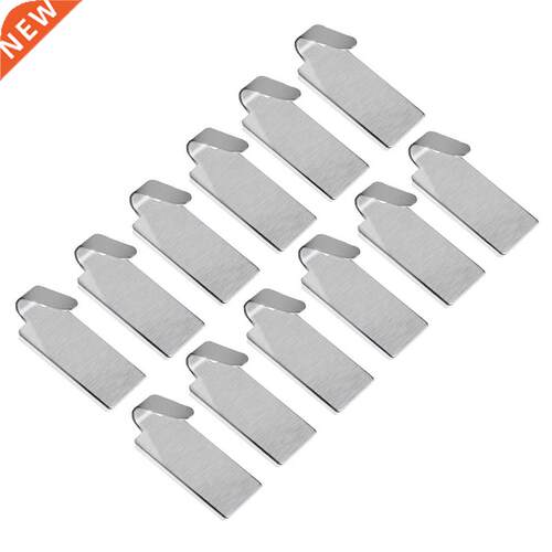 NUOLUX 12pcs Adhesive ainless eel Towel Hooks Towel