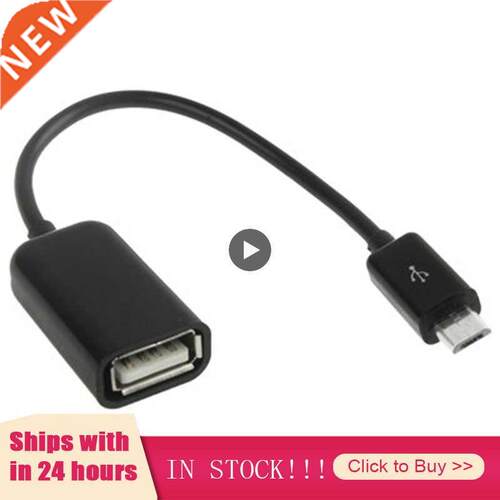 16cm Micro USB OTG Host Cable 1 Input Male To 2 Output Fema
