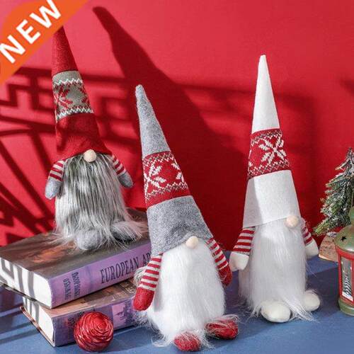 Christmas Gnome Holiday Decoration Handmade Standing Scandin