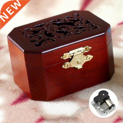 Engraved Music Box Castle in the Sky withMovement in Gift