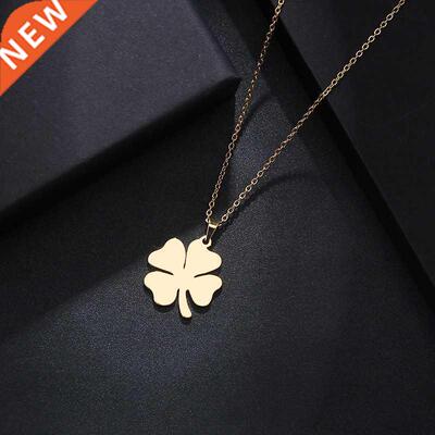 DOTIFI Stainless Steel Necklace For Women Man Lover's Clover