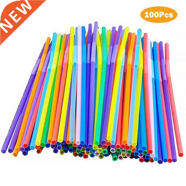 1000/600/00/250pcs Plastic Drinking Straws 8 Inches Long Mu