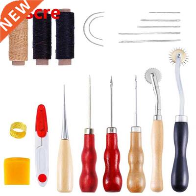 19Pcs Leather Craft Hand Stitching Sewing Tool Set Leather C