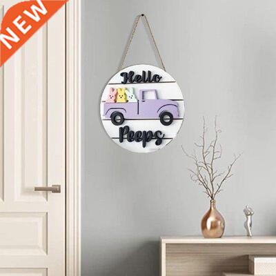 Welcome Sign Easter Decoration Art Crafts Wood