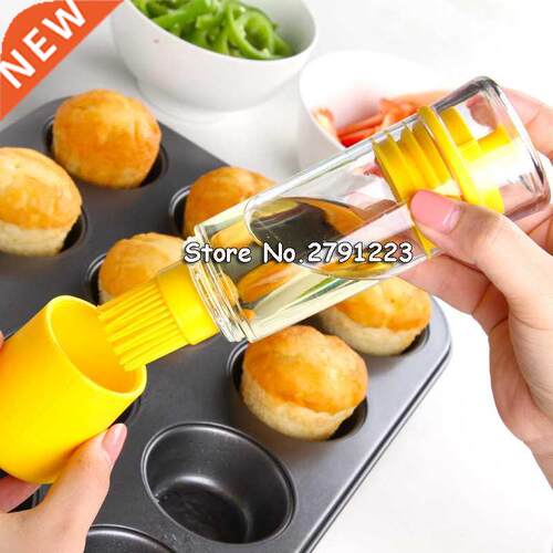 Free Shipping Kitchen Tool Silicone Honey Oil Brush Bottle
