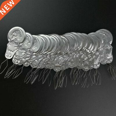 100pcs Silver Tone Wire Loop DIY Needle Threa Stitch Inse