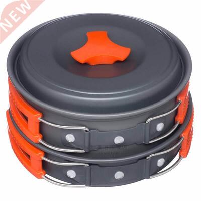 Portable Camping tableware cooking set Outdoor cookware pan