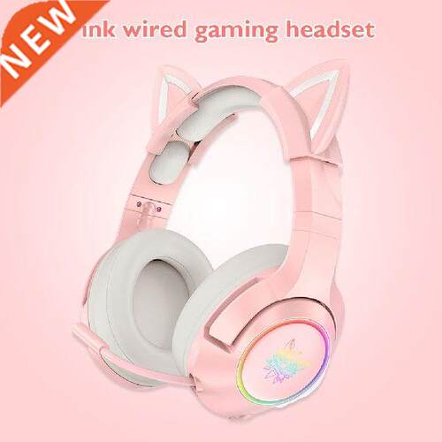 New ONIKUMA K9 Cute Cat Ear Girl Gaming Headphones Girls