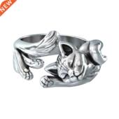 Shape Cat Finger Size Alloy Adjustable Vintage