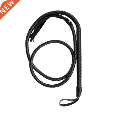 Crafts Black Bull Whip 6.5 Feet Cow Hide Leather Custom BLLW