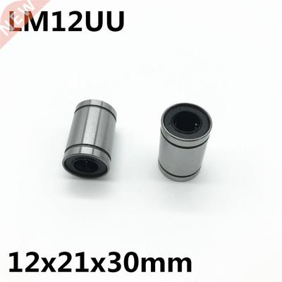 2pcs LM12UU ball bearing inner diameter 12x21x30mm guide lin