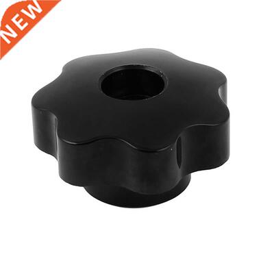 Screw On Type Handle Star Knurled Knob M10x50mm Black