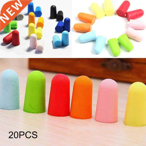 20 Pairs Soft Foam Earplug Sleep Study Travel Noise Reducer