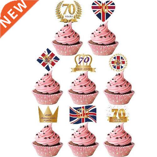 Queen's Jubilee Cake Decorations Union Jack Cake Toppers