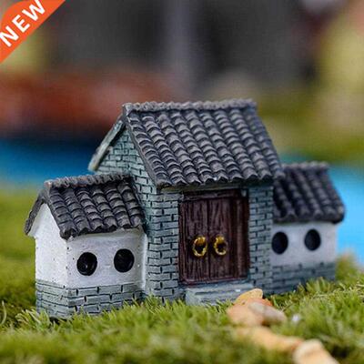 Chinese Antique Mini House Retro Building Micro Fairy Garden