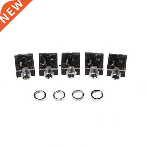5 Pcs 5 Pin .5mm PCB Panel Mount Audio Jack Socket Connecto