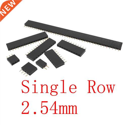 10Pcs Pitch 2.54mm Single Row Female Socket Pinheader PCB Bo