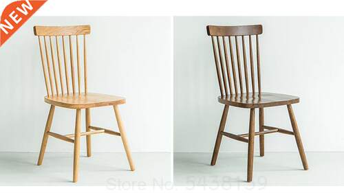 Nordic Solid Wood Windsor Chair Cafe Restaurant Table and