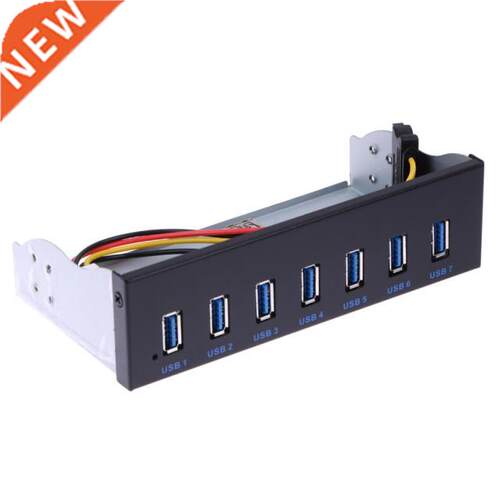 USB 3.0 Hub 7 Ports 5Gbps 5.25 CD-ROM Drve Bay CD ROM Fron