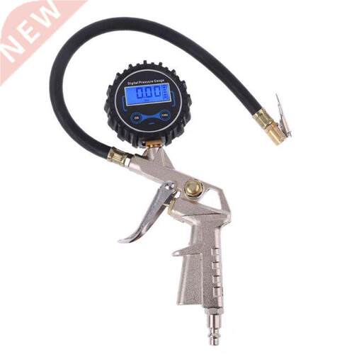 Digital Tire Inflator with Pressure Gauge , Hose and Chuck C