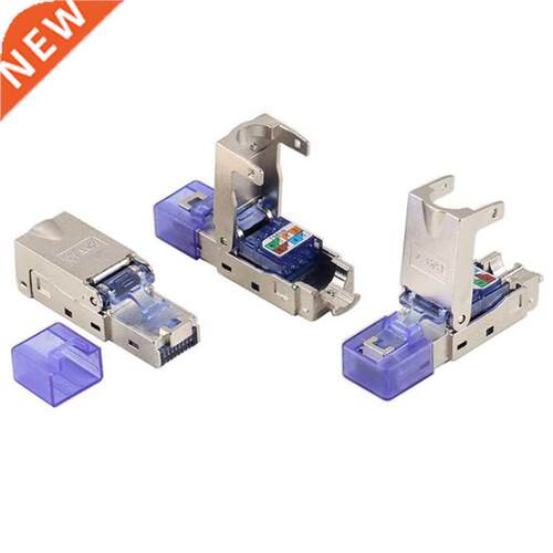 Tool-Free Shielded RJ45 Cat 7 / Cat6A Termination Plug Cat7