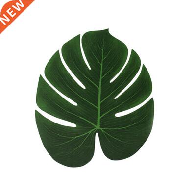10pcs 13 Inch Artificial Green Turtle Leaf Scattered Tail