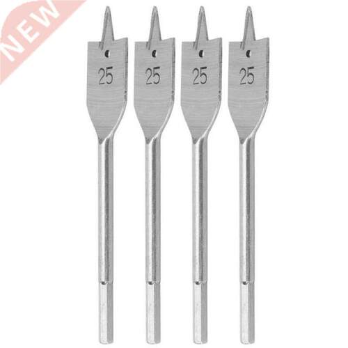 schaar 4Pcs Flat Wood Drill Bit Set High Carbon Steel Woodwo
