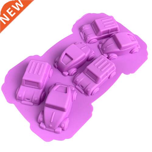 Cartoon Car Shape Silicone Mold, Chocolate Muffin Ice