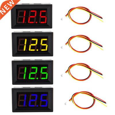 Wire Digital LED Voltmeter Voltage Meter Panel with Revers
