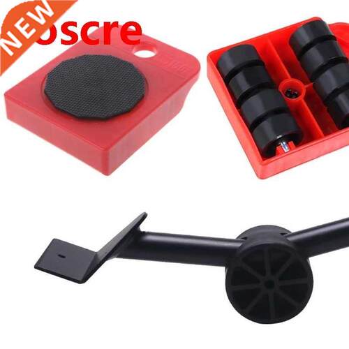 5pcs Furniture Lifter Slider Kit Heavy Stuff Mover Tool Whee