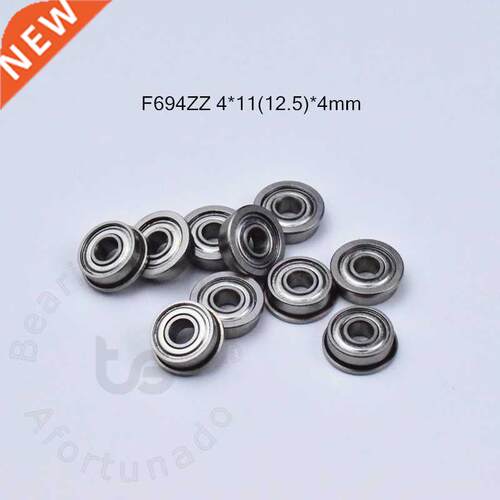 Flange 10pcs F694ZZ 4*11(12.5)*4mm Free shipping chrome ste
