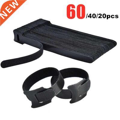 60-20PCS Nylon Cable Tes 20CM Organzer Wre Wnder Hook Lo