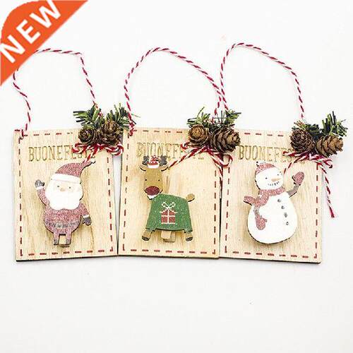 2022 Christmas Decoration House Hangtag Cutout Wooden Sign