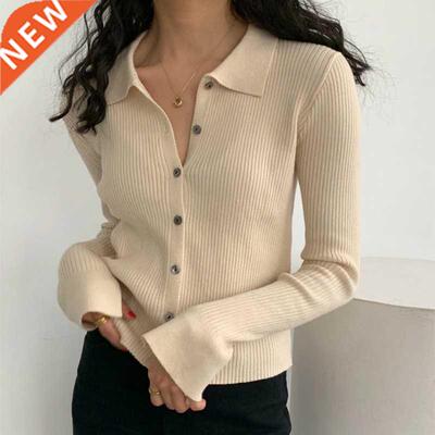 Spring Summer Autumn Knitted Jacket Girl Thin Cropped Cardi