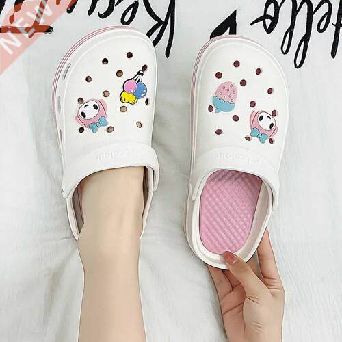 Cartoon Cute Garden Sandals Women Summer Slippers Casual Whi