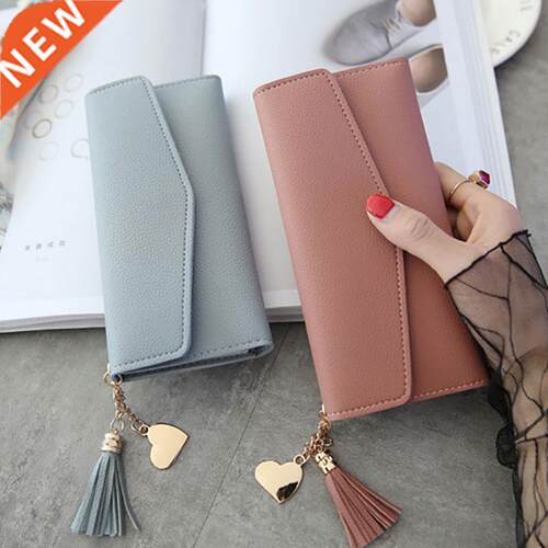 2022 Fashion Women Wallets Simple Zipper Purses Black White