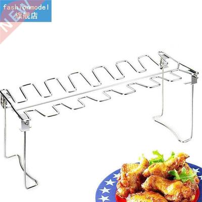 1pc Heat-Resistant Chicken Leg Wing Rack Stainless Steel Roa